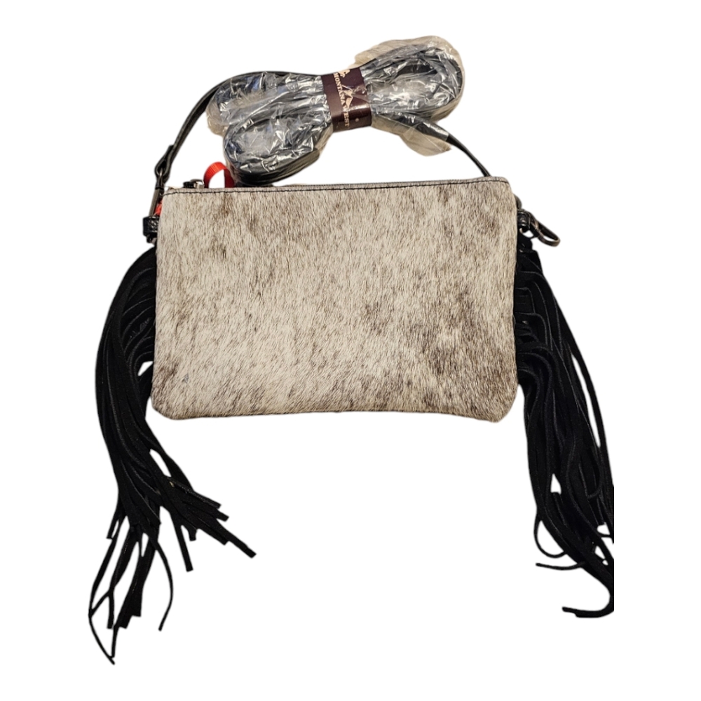 Montana West Black Fringe Crossbody Wallet - Picture 4 of 10